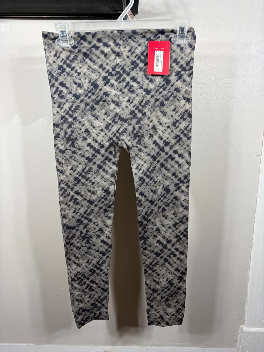 SPANX Look At Me Now Seamless Leggings Camo Grey Black High Rise‎ NWT
